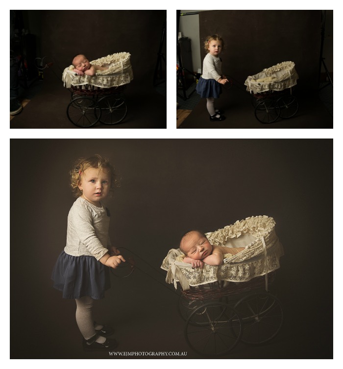 before and after newborn photography