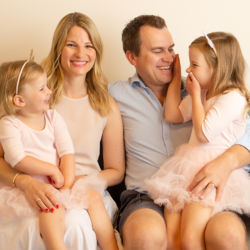 A family laughing in photography